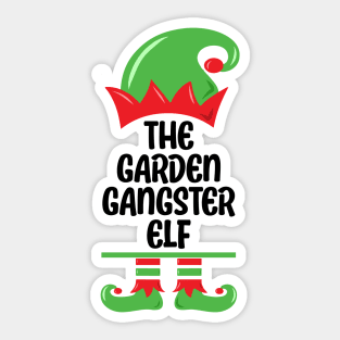 Funny Gardener Plant Lover The Garden Gangster Elf Sticker